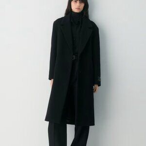 NWT Aritzia The Only Coat - Soft Wool Cashmere Black